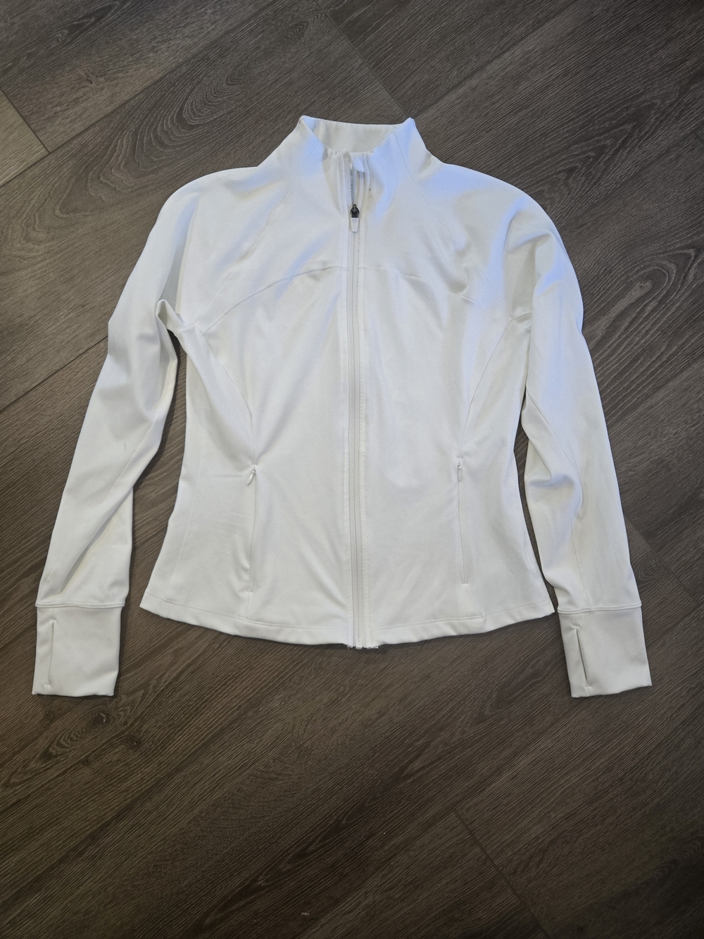 Jockey White Full-Zip Utility Jacket